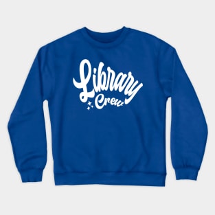 Library Crew Typography Reading Crewneck Sweatshirt